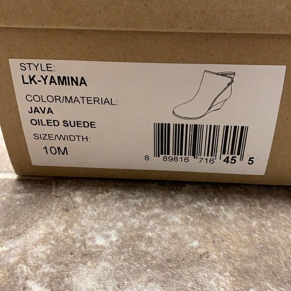 Lucky Brand brown wedge bootie - Picture 1 of 4